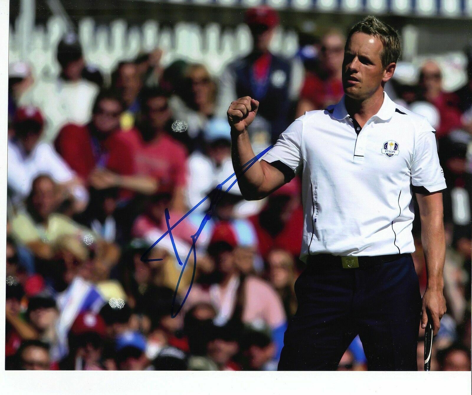 Luke Donald Signed 10X8 Photo Poster painting Ryder Cup 2010 AFTAL COA (3002)