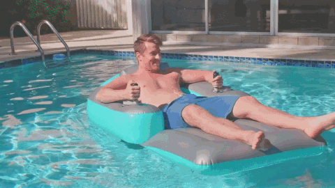 motorized inflatable pool lounger