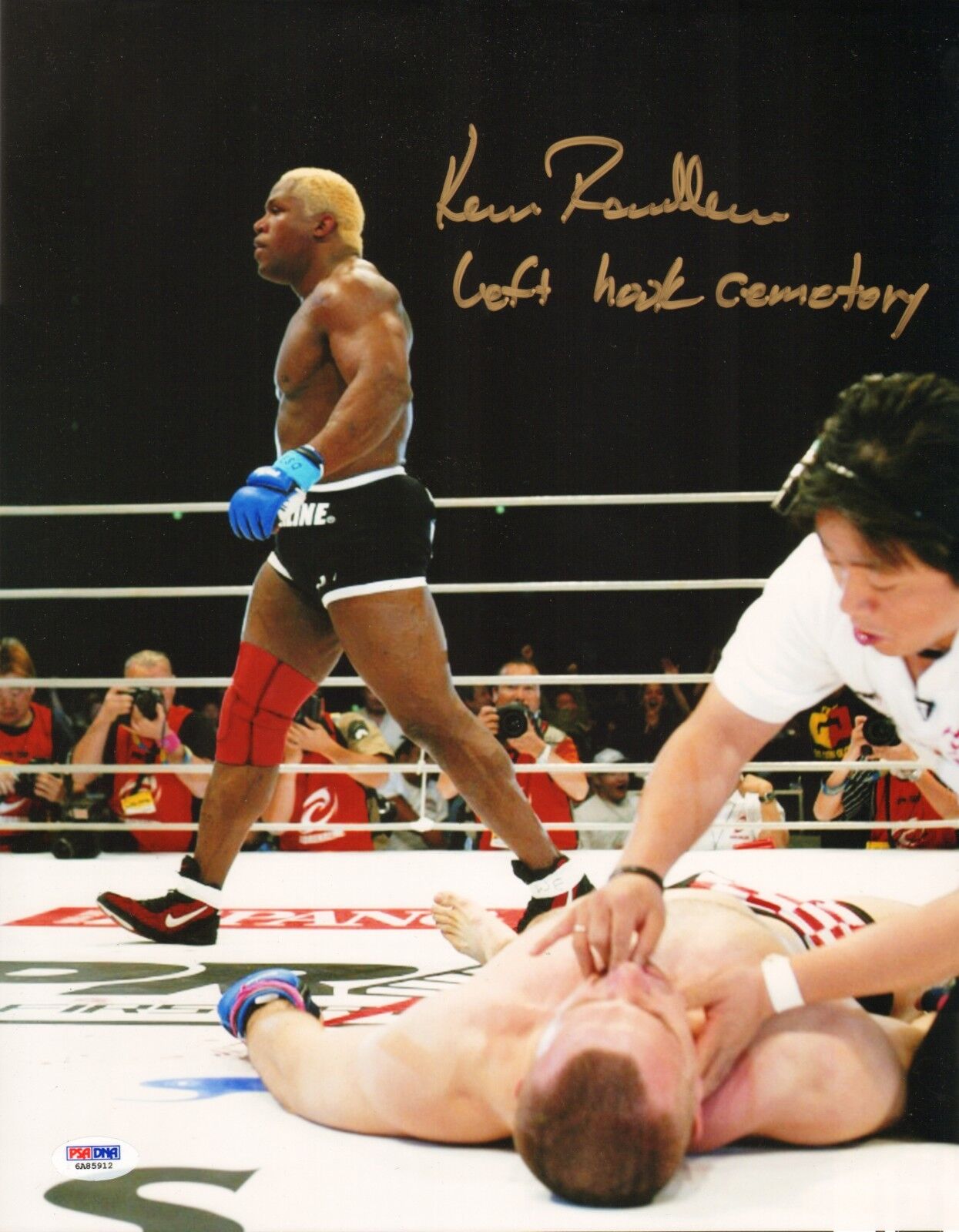 Kevin Randleman Signed UFC 11x14 Photo Poster painting PSA/DNA COA Pride Cro Cop KO Picture Auto