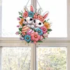 Easter 2D Flat DIY Hanging Diamond Art Ornament Home Window Pendant (Rabbit)