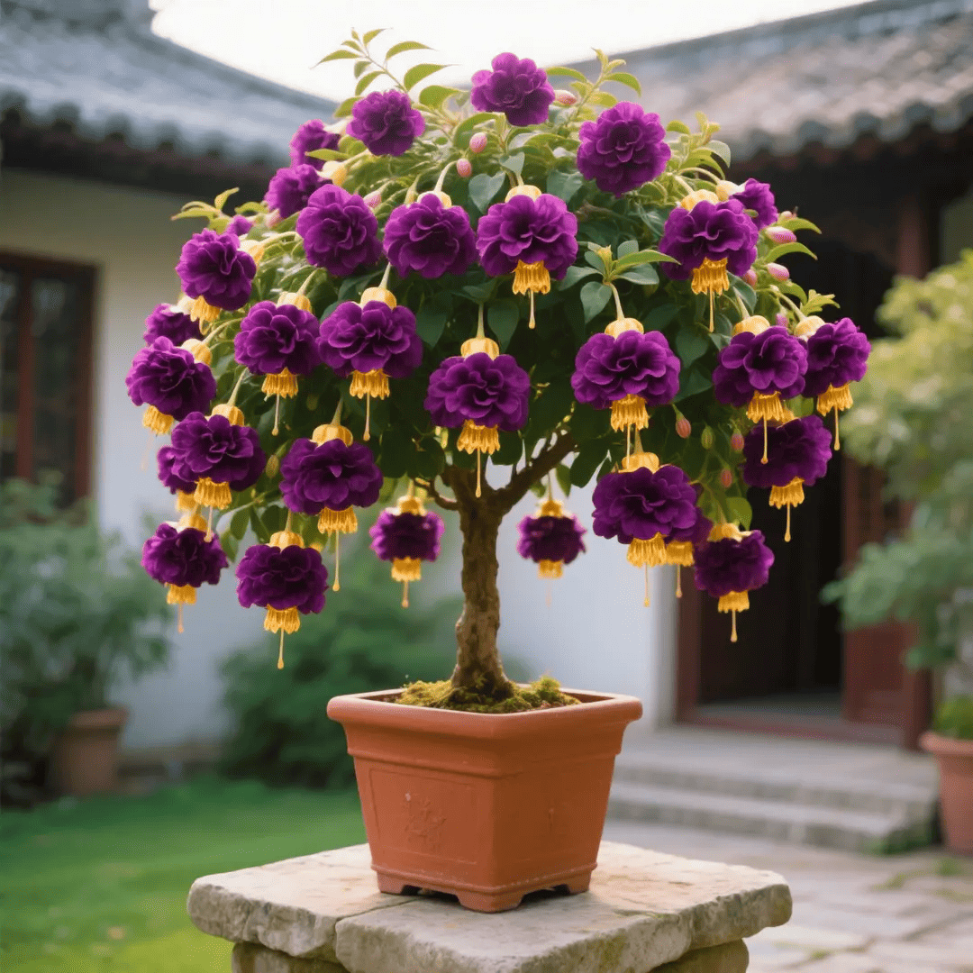 Purple yellow-🔔Double Fuchsia Bulbs