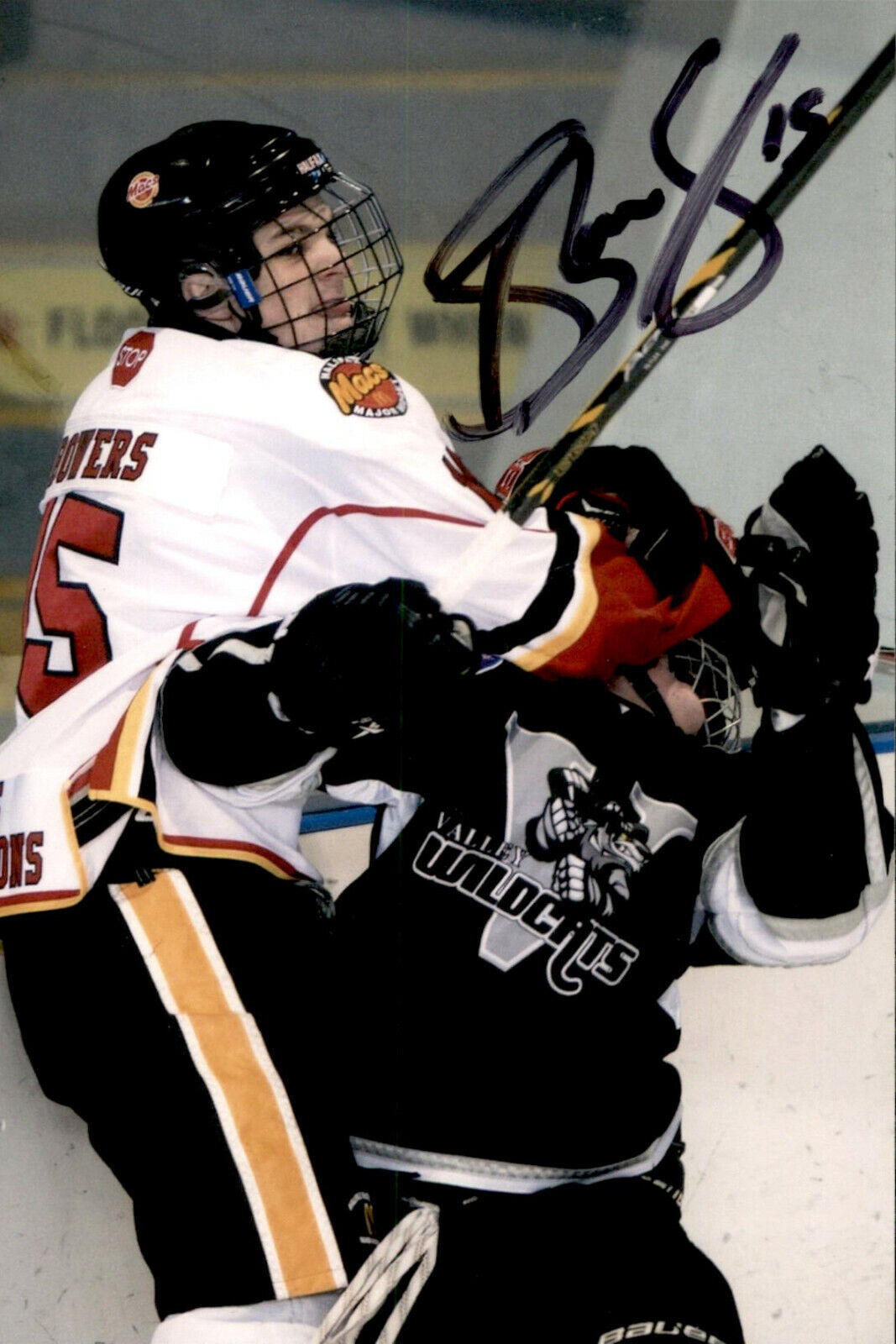 Shane Bowers SIGNED 4x6 Photo Poster painting TEAM CANADA BOSTON UNIVERSITY COLORADO AVALANCHE 3