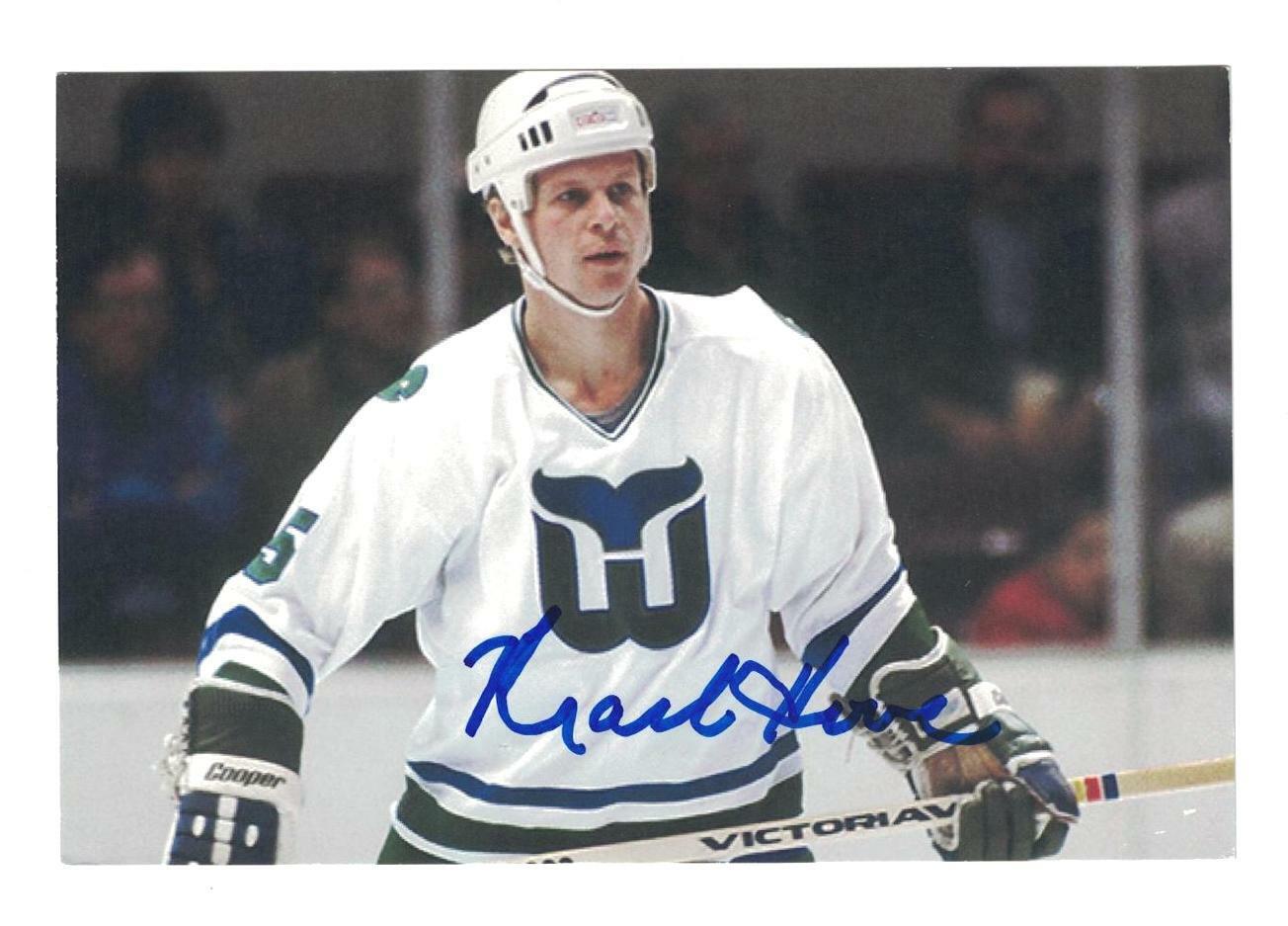 Mark Howe Signed Autographed 4x6 Photo Poster painting Whalers Flyers Red Wings HOF