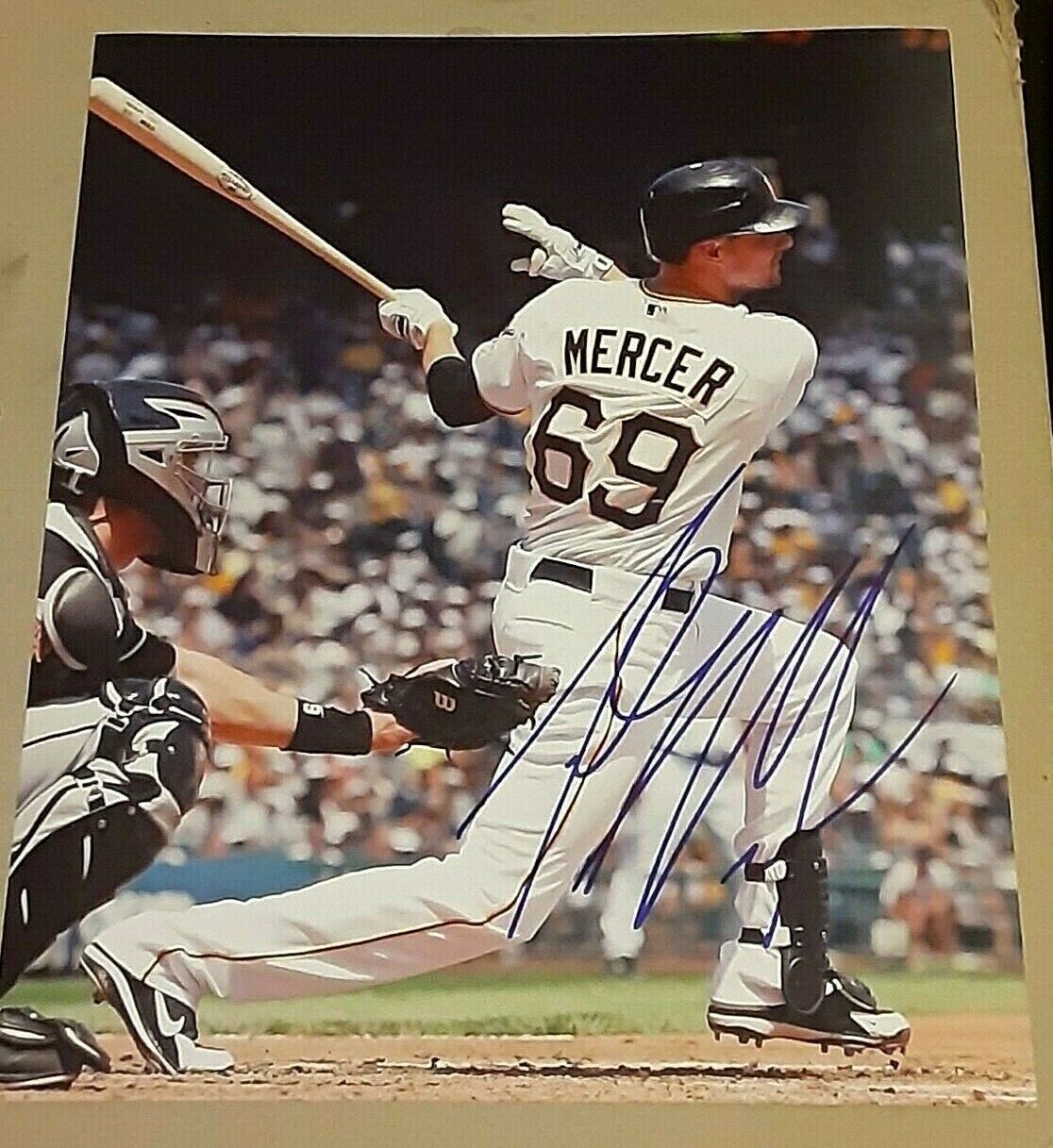 Jordy Mercer Pittsburgh Pirates SIGNED AUTOGRAPHED 8X10 Photo Poster painting COA Nationals