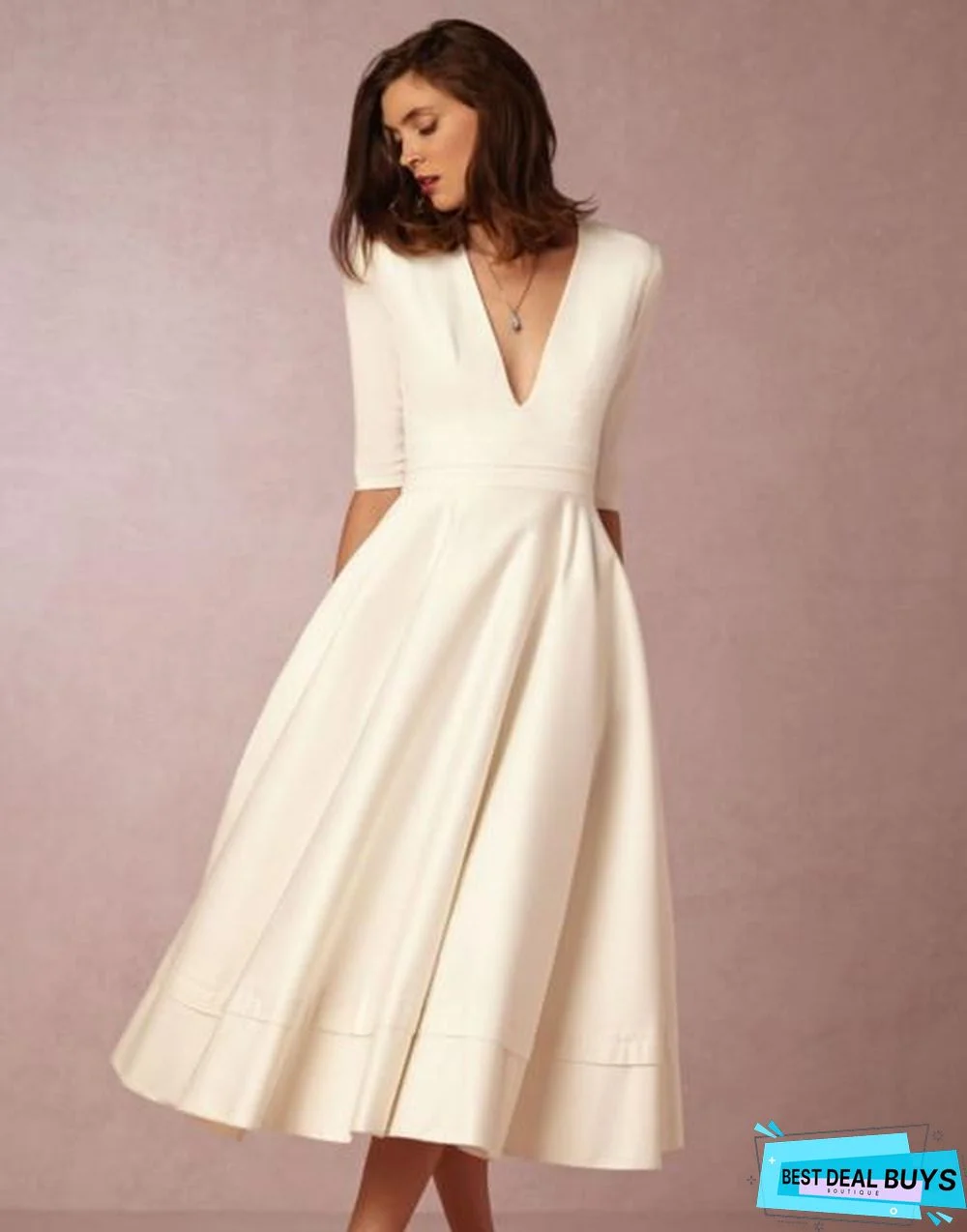 Vintage Women Casual Plus Size Elegant Ball Gown Sexy V Neck Long Party Dresses White Dresses