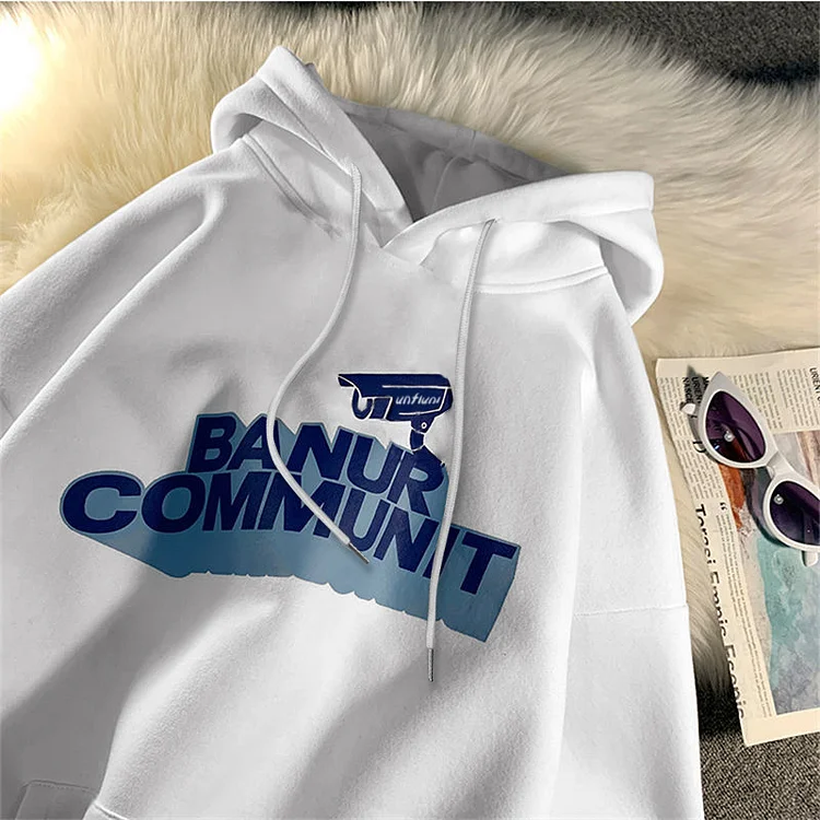 Fleece-lined thickened Internet celebrity hooded sweater women's autumn and winter loose plus size undershirt coat couple wear cross-border women's clothing fashion