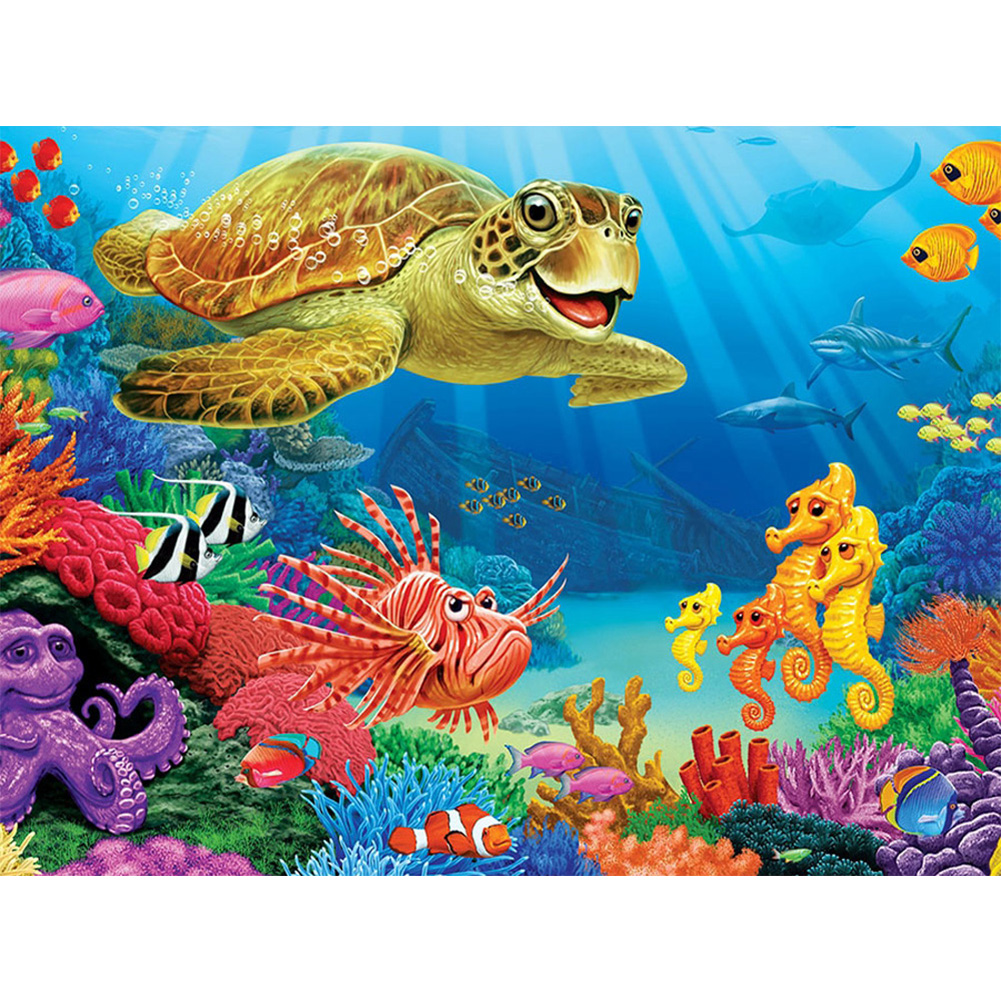 

Sea Turtle - Round Drill Diamond Painting - 40*30CM, 501 Original