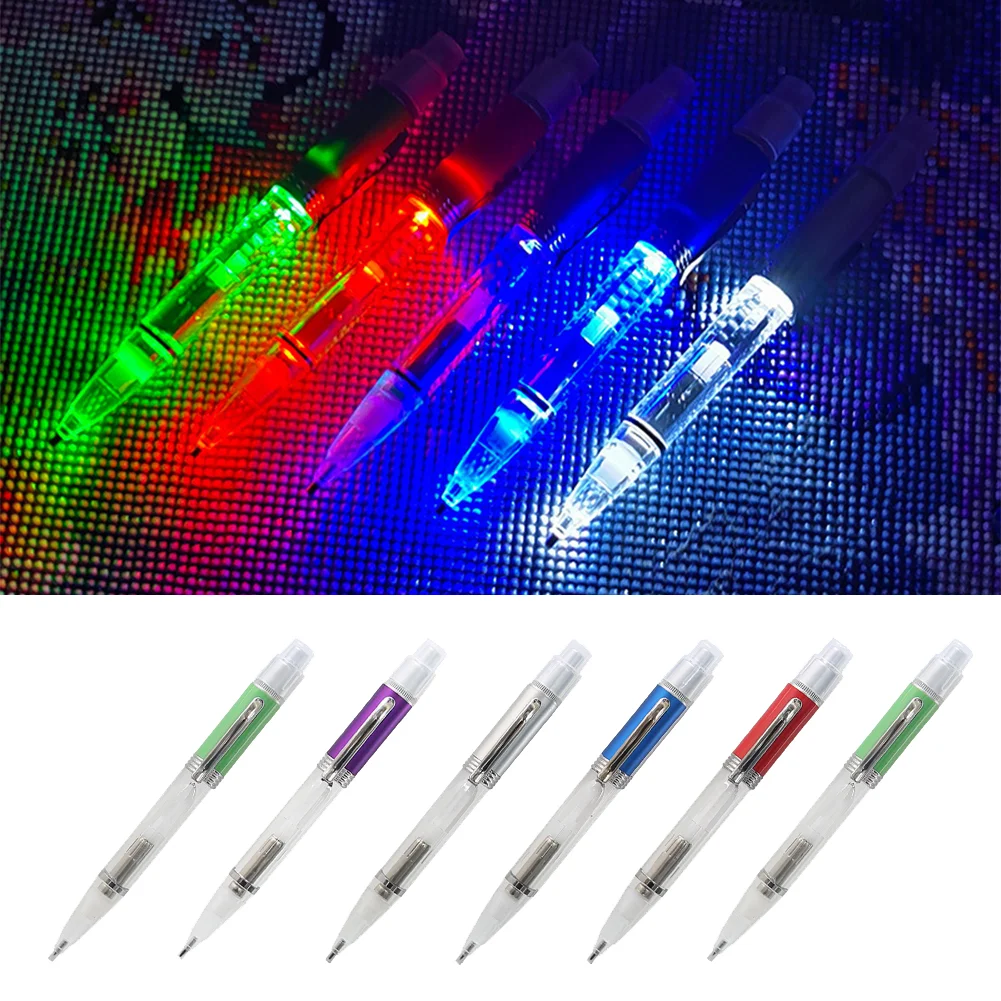 LED Diamond Painting Pen with Light Diamond Art Pen Comfort Grip Faster Drilling