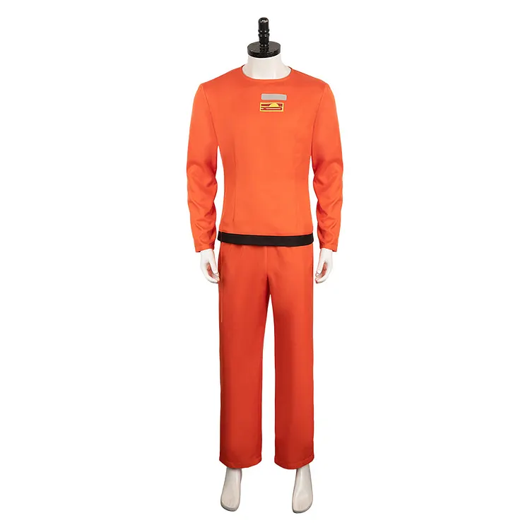Lethal Company 2024 Orange Protection Garment Set Outfits Cosplay Costume Halloween Carnival Suit