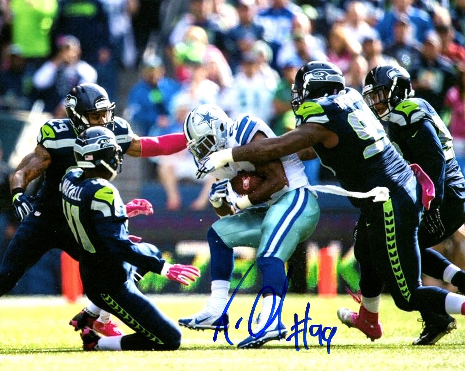 Tony McDaniel 8x10 Autographed Signed AUTO Seahawks SB XLVIII Champion Photo Poster painting N