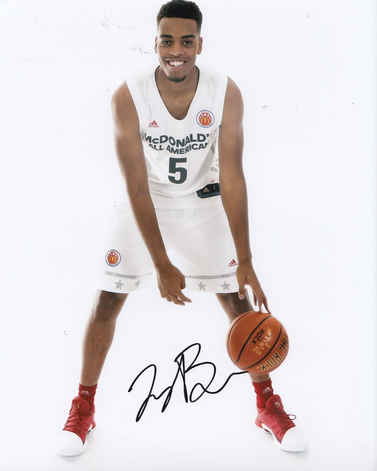 TROY BROWN signed (OREGON DUCKS) Basketball 8X10 Photo Poster painting *NBA DRAFT* W/COA #1