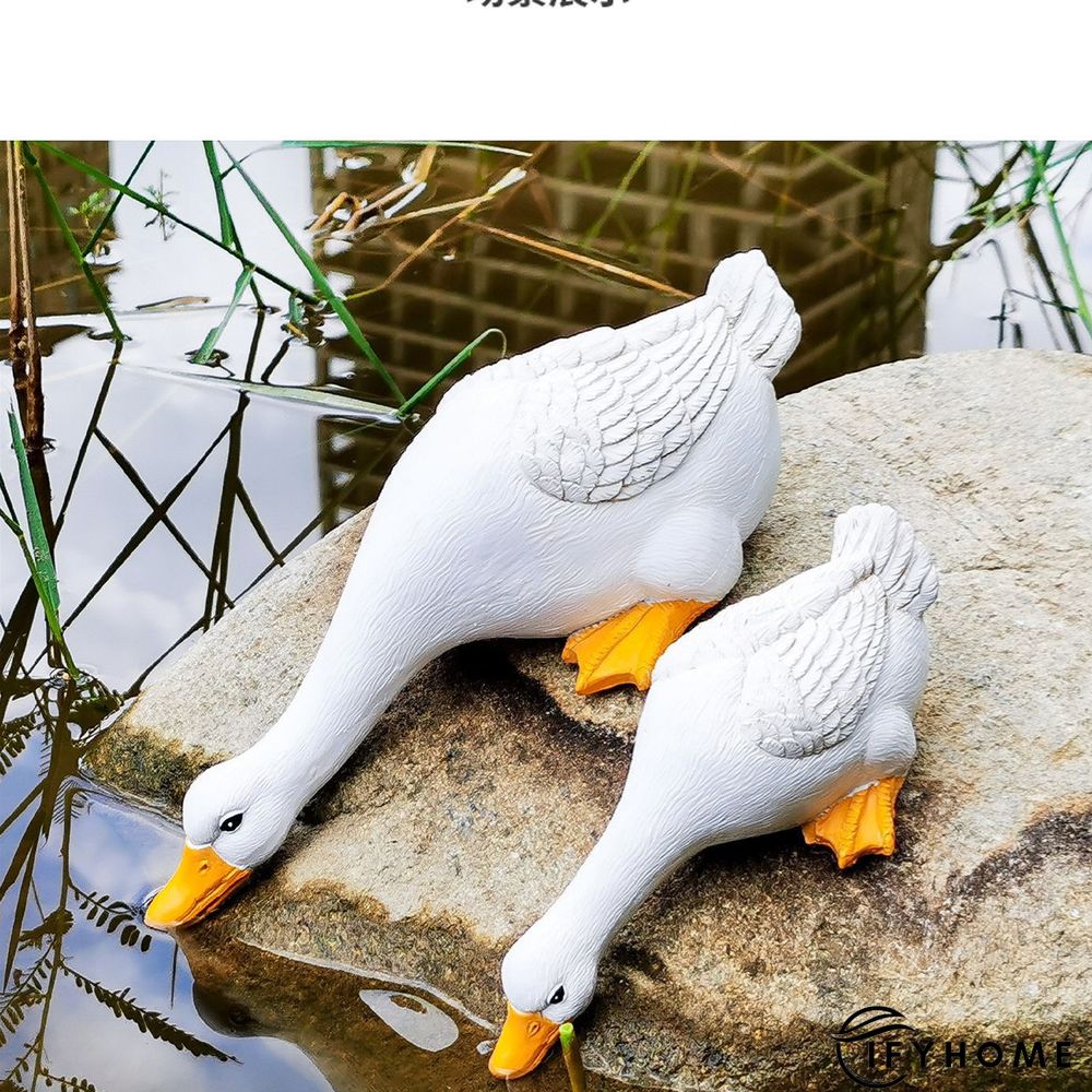 Duck Figurine Waterproof Resin Garden Ornaments | IFYHOME