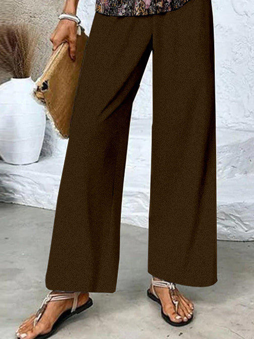 Women's Sleeveless Square Collar Floral Printed Casual Set