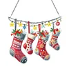 >SALE<Acrylic Christmas Stockings Diamond Painting Hanging Pendant for Home Decor