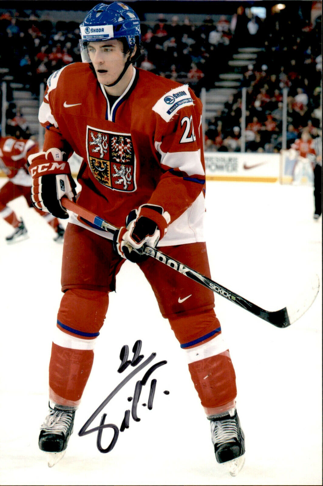 Tomas Filippi SIGNED 4x6 Photo Poster painting Quebec Remparts / Baie Comeau / CZECH REPUBLIC #6