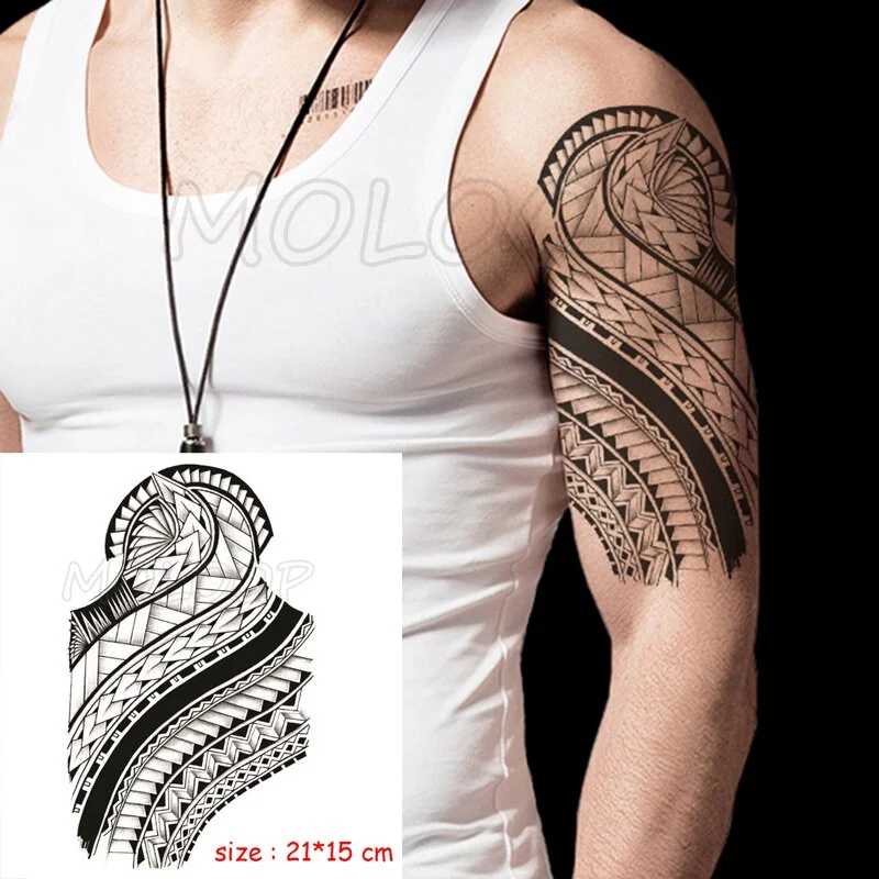 Temporary Tattoo Stickers Hands Together Peace Cross Fake Tatto Waterproof Tatoo Back Leg Arm Belly Big Size for Women Men Girl