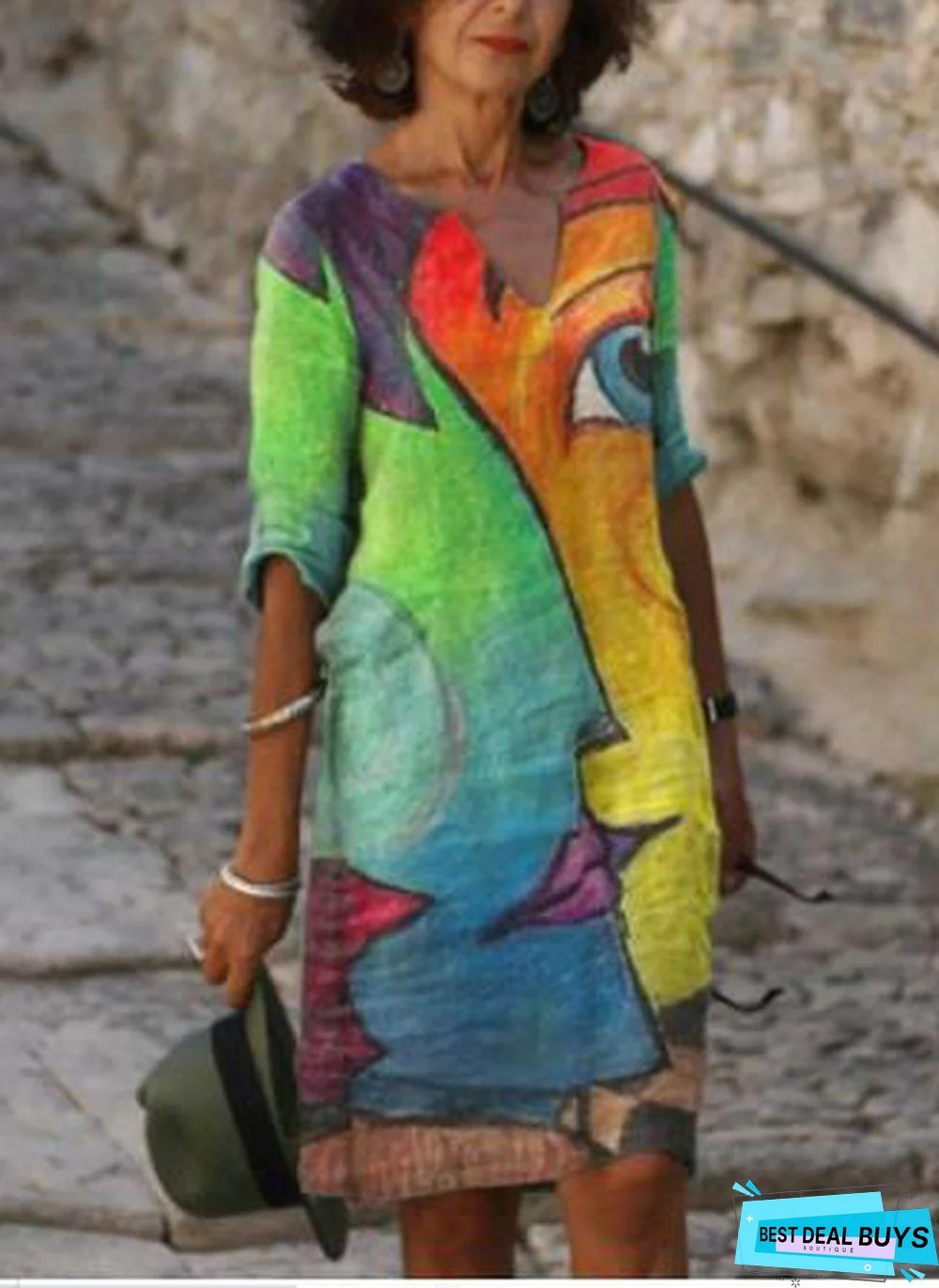 Individualized Fashion Loose Plus Size Dress