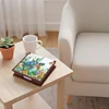 Wooden DIY Sea Turtle Diamond Painting Kit Note Box with 160 Papers for Office