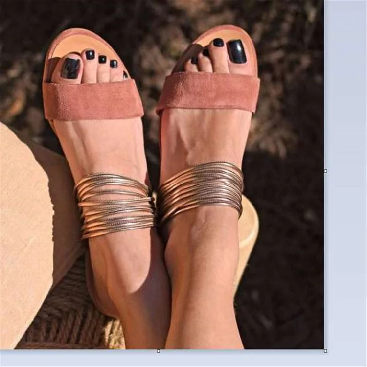 2019 New Women Wedges Sandals Summer Hot Gladiator Non-slip Slippers Flock Ladies Party Office Shoes Beach Sandals