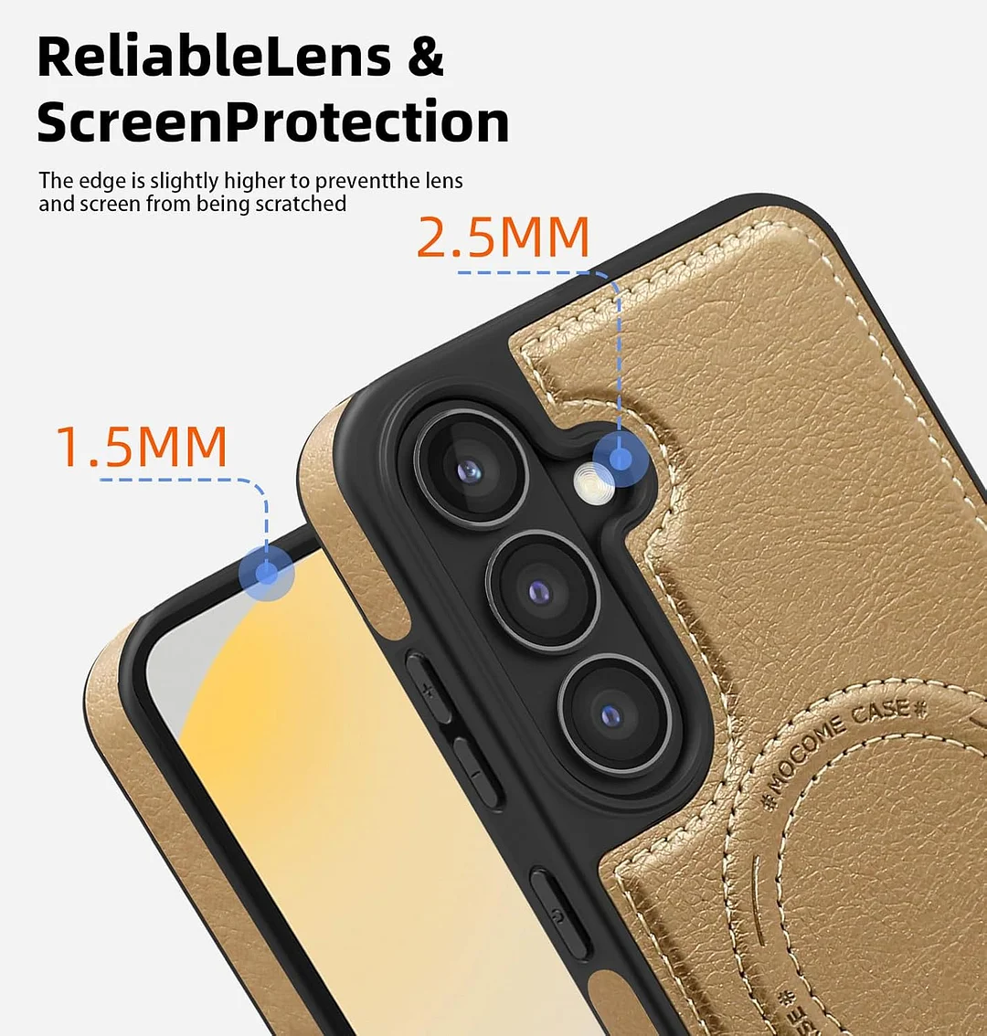 Samsung Galaxy Z Fold 6 Leather Case Magnetic Protective Case Holder Phone Case