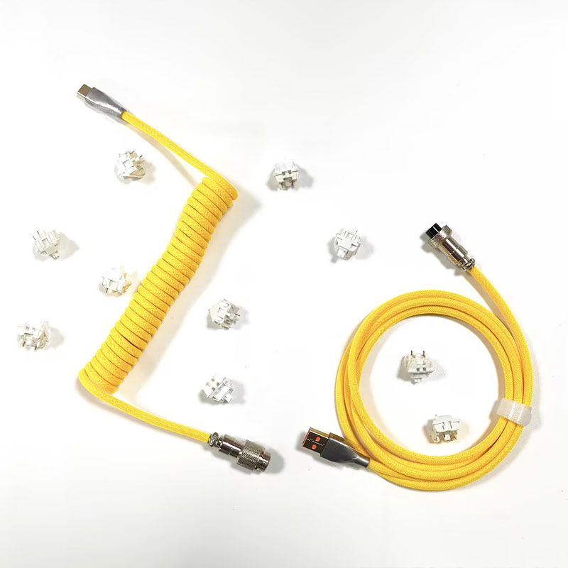 Firstgr Firstgr Golden Tiger Yellow Coiled Cable