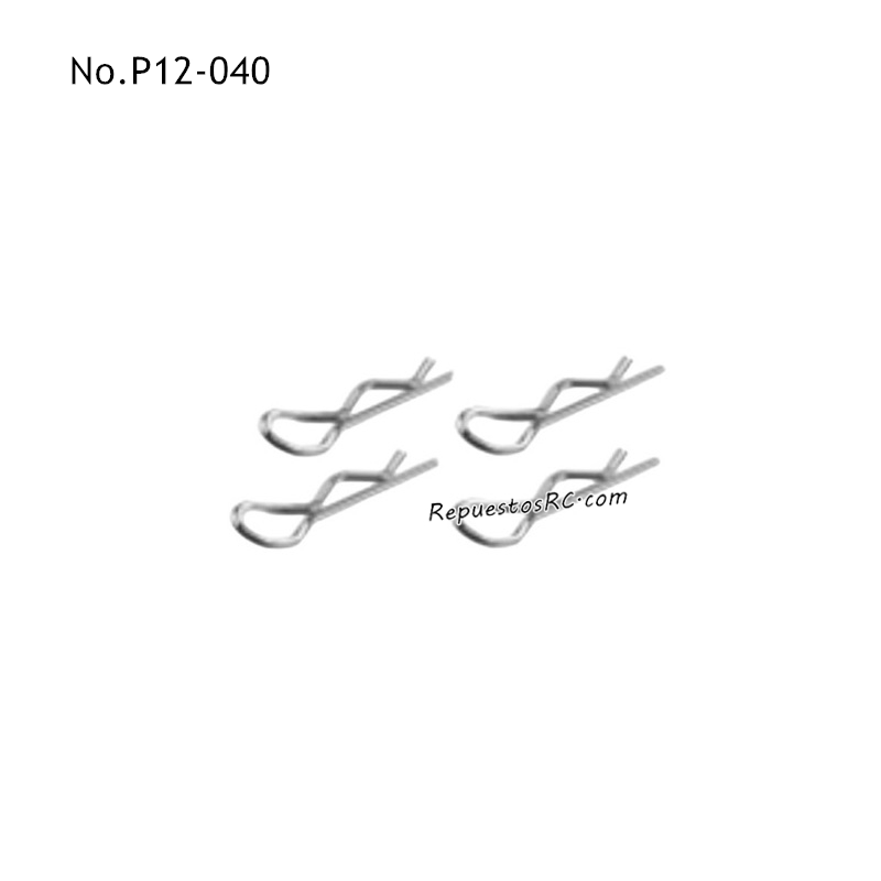 UDIRC UD1202 Piezas para coches RC Pasadores en Forma de R P12-040