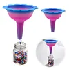 Gradient Color Diamond Painting Organizer Funnel Morning Glory Design Portable Drill Funnel for DIY Craft Easy Transfer Tools (Style A)
