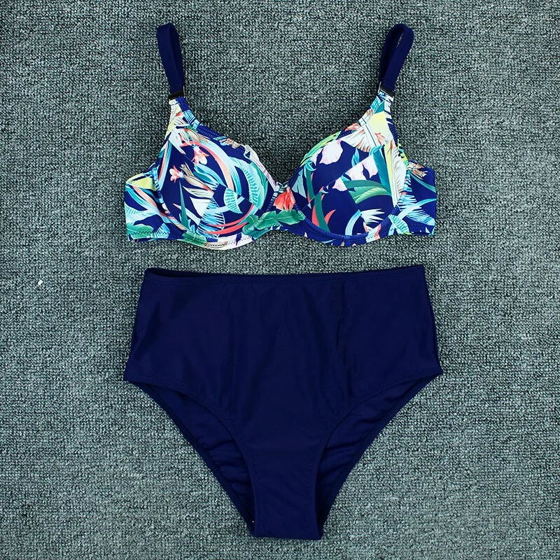 Swimwear Women Swimsuit Push Up Sexy Bikini 2021 Print Bikini Set Bathing Suit Two Piece Brazilian Beachwear Biquini Swimming XL