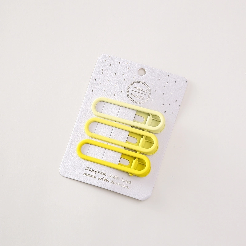 Minimalist Solid Color Alloy Hollow Out Hair Clip 1 Set