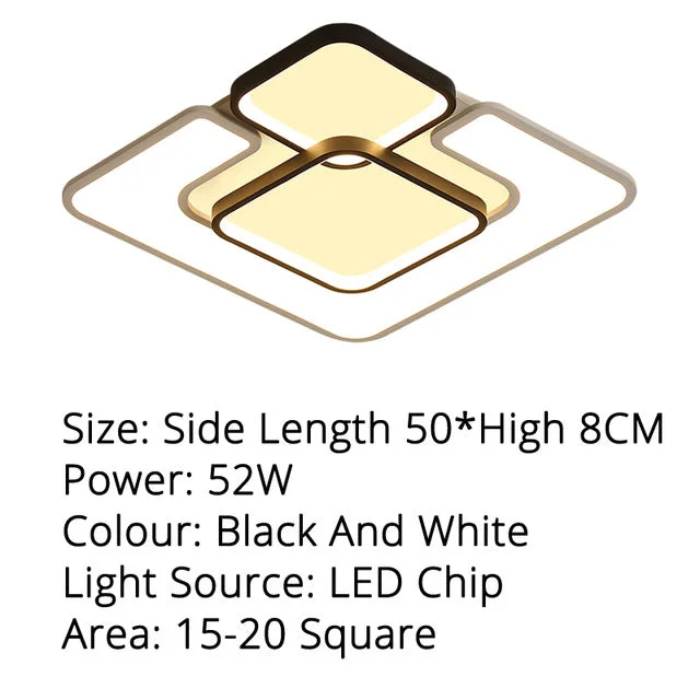 Modern LED Ceiling Lamp Fixture For Living Room Touch Remote Control Dimming For Dining Room Bedroom Lights fixture Iron Body