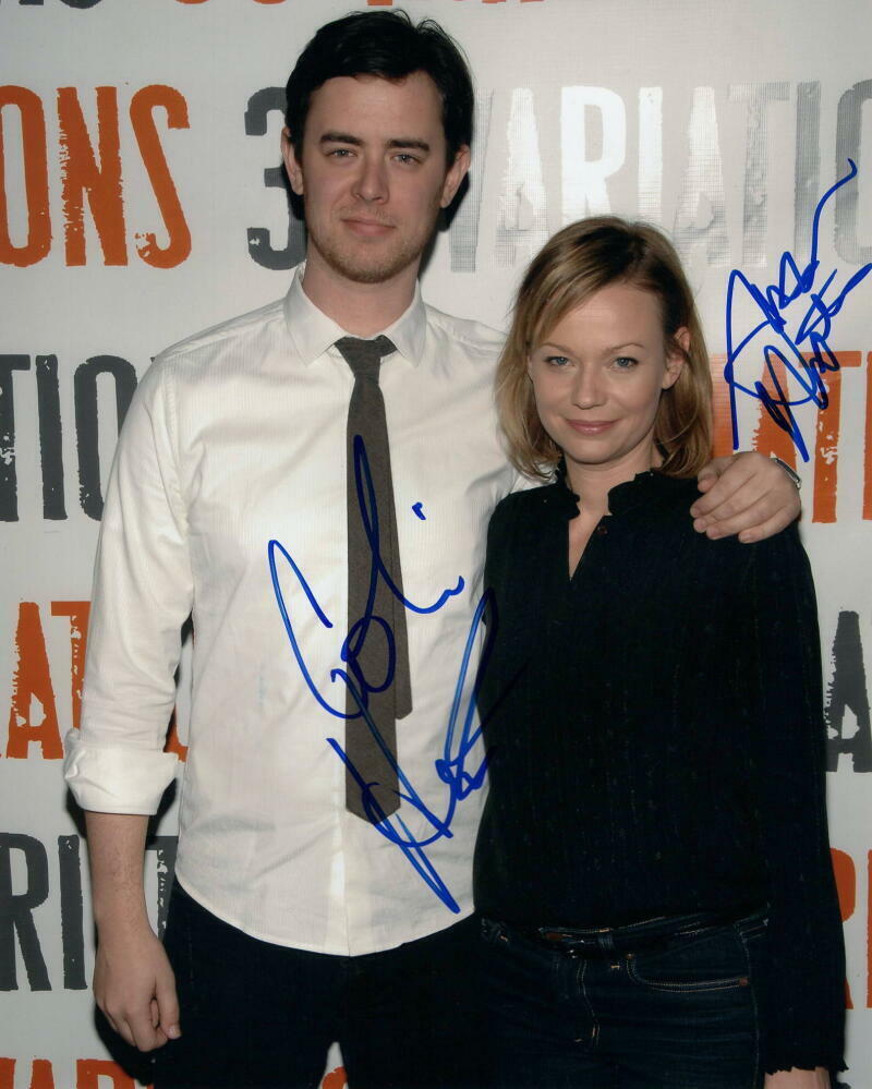 COLIN HANKS SAMANTHA MATHIS SIGNED AUTOGRAPH 8x10 Photo Poster painting - 33 VARIATIONS BROADWAY