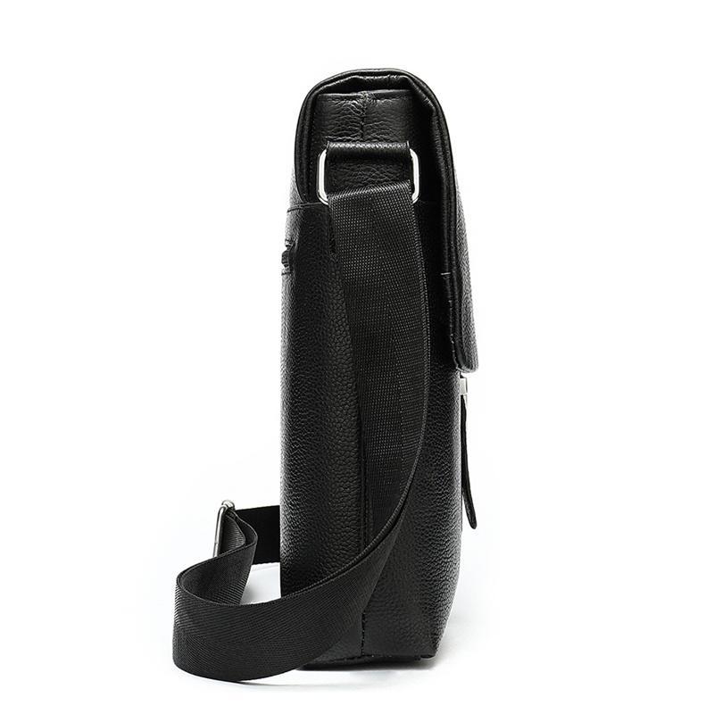 Casual Shoulder Bag Leather Business Simple Flap Type Crossbody Bag
