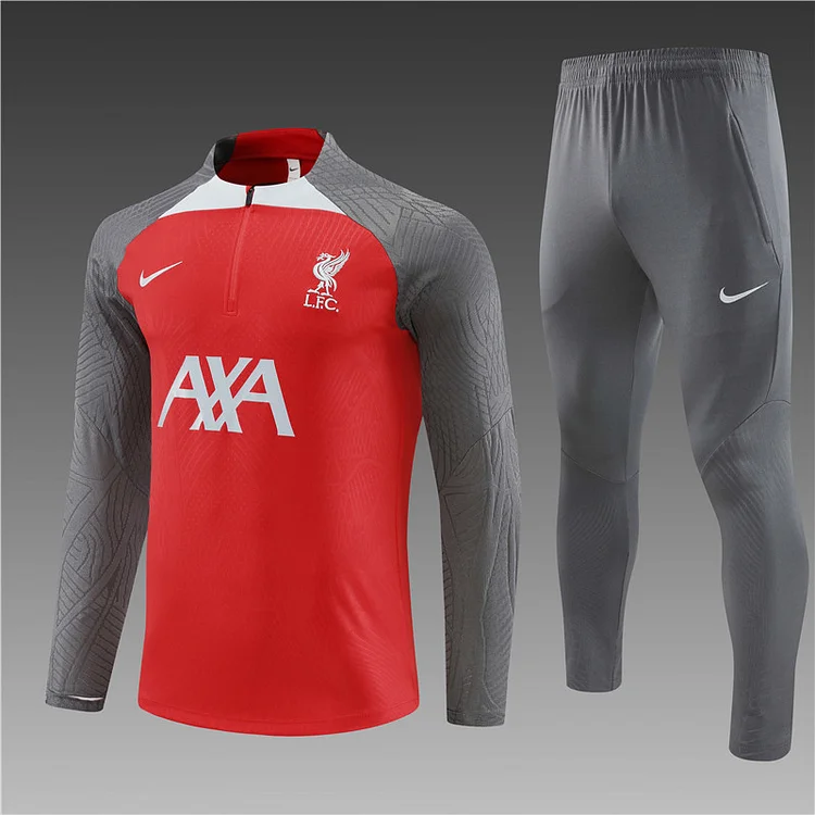 2023-24 Liverpool FC Red Half-Pull Training Jersey