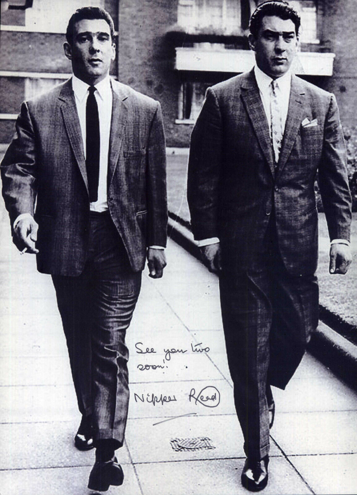 LEONARD 'NIPPER' READ Signed Photo Poster paintinggraph - DCS who convicted KRAYS - preprint