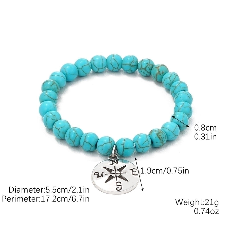 Fashion Starfish Butterfly Turquoise Beaded Women’s Bracelets 1 Piece