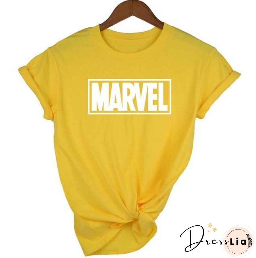 Women Short Sleeve T-shirt O-neck Cotton Super Hero Tops Tee
