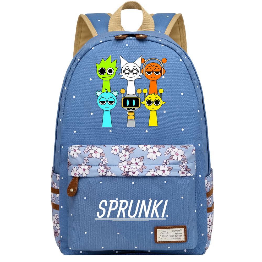 Mayoulove Sprunki Backpack Lightweight Design with Multiple Compartments for School Use-Mayoulove