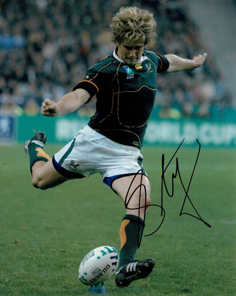 Francois Steyn Signed 10X8 Photo Poster painting SPRINGBOKS South Africa RWC 2019 AFTAL COA (C)