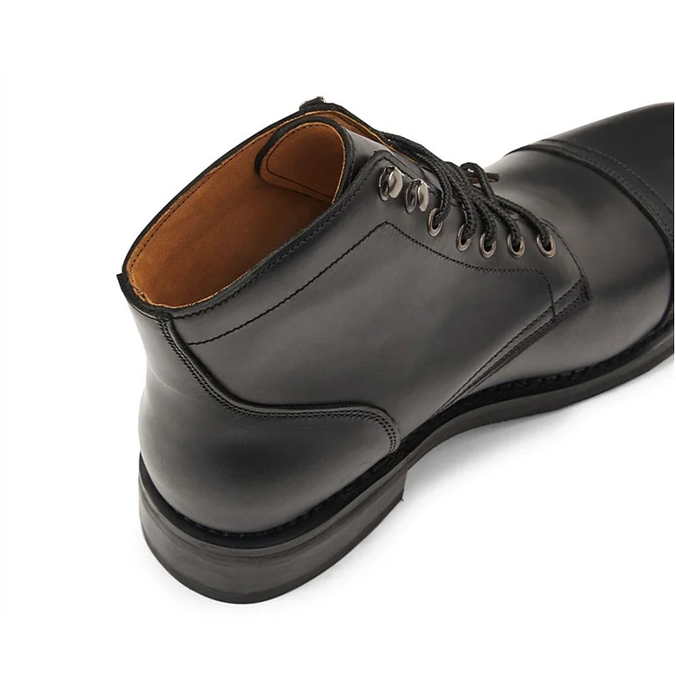 SUREWAY 6 Inch Men's Lace-up Ankle Boot - Cap Toe, Captain Genuine