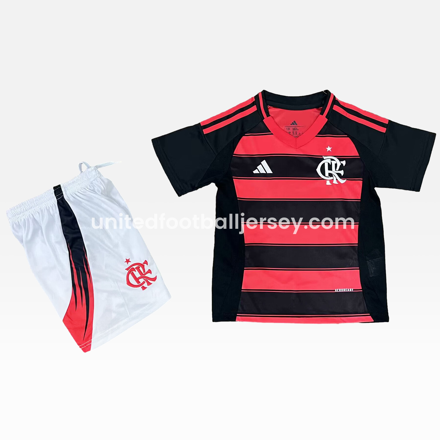 Flamengo 25-26 Home Unsponsored Kids Kit