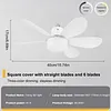 Socket Fan Light with Remote Screw in Ceiling Fan in Light Socket for Bedroom