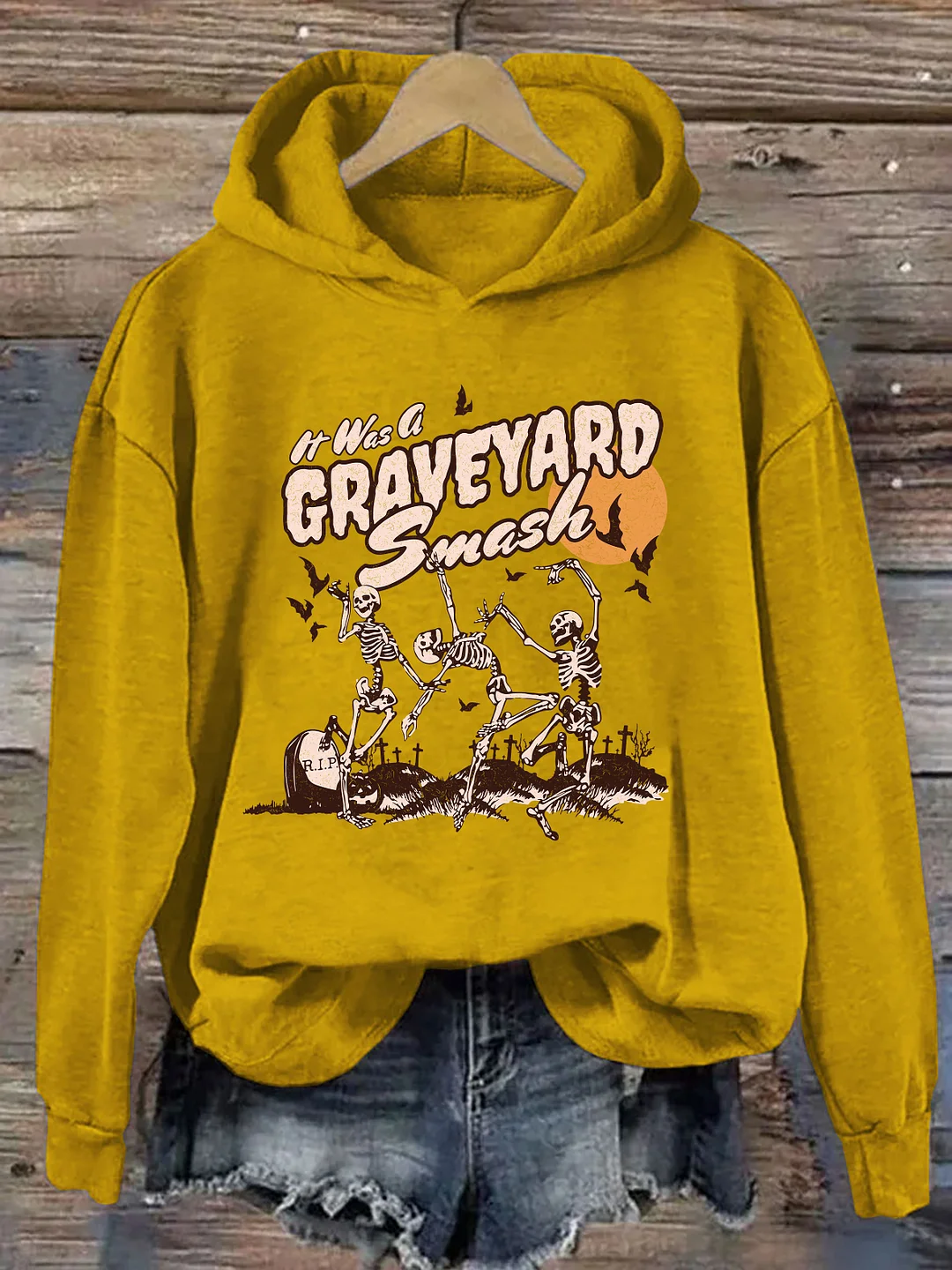 Retro Skeleton Halloween Hoodie