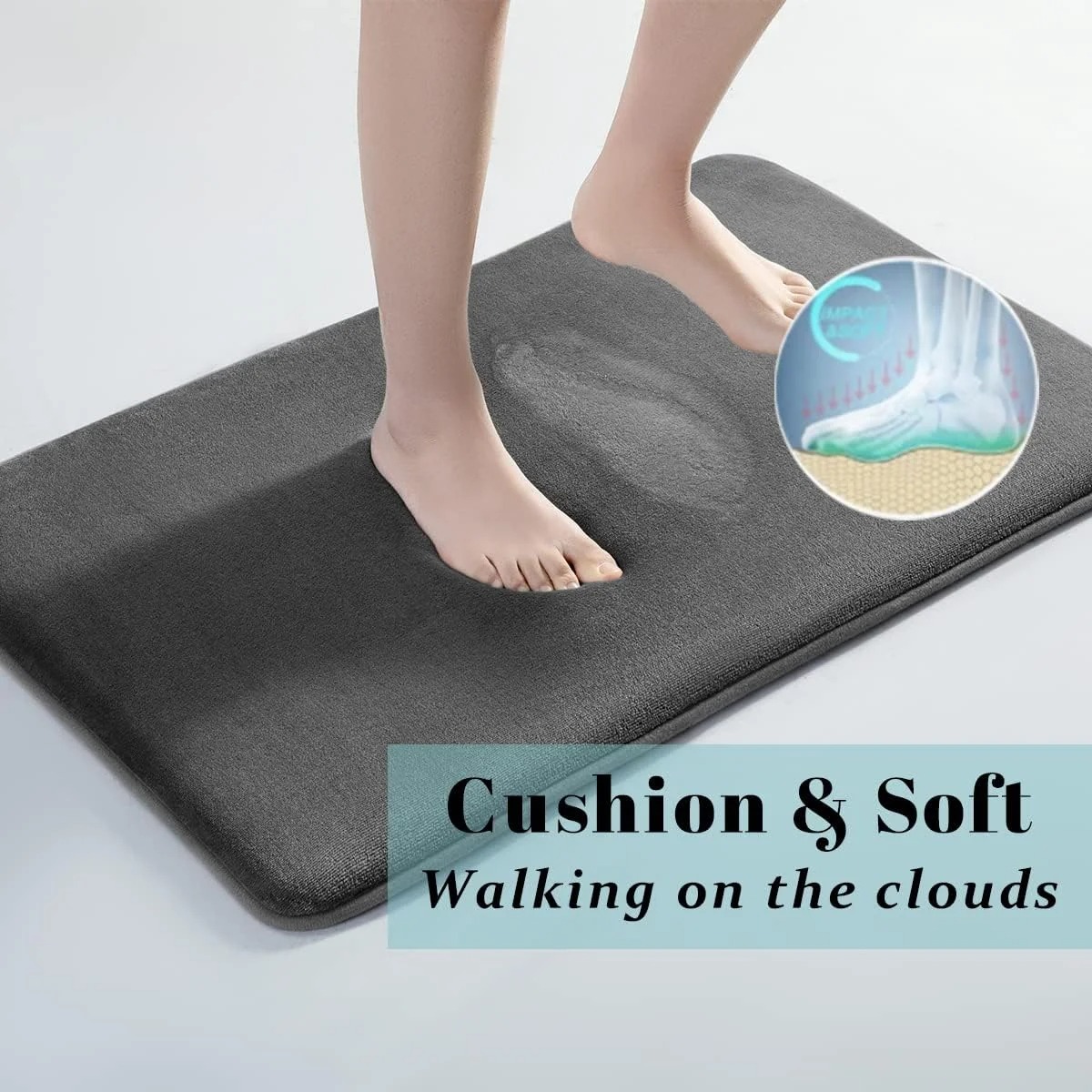 Likron Watches Luxury Non-Slip Bathroom Rug Water-Absorbent Quick-Drying