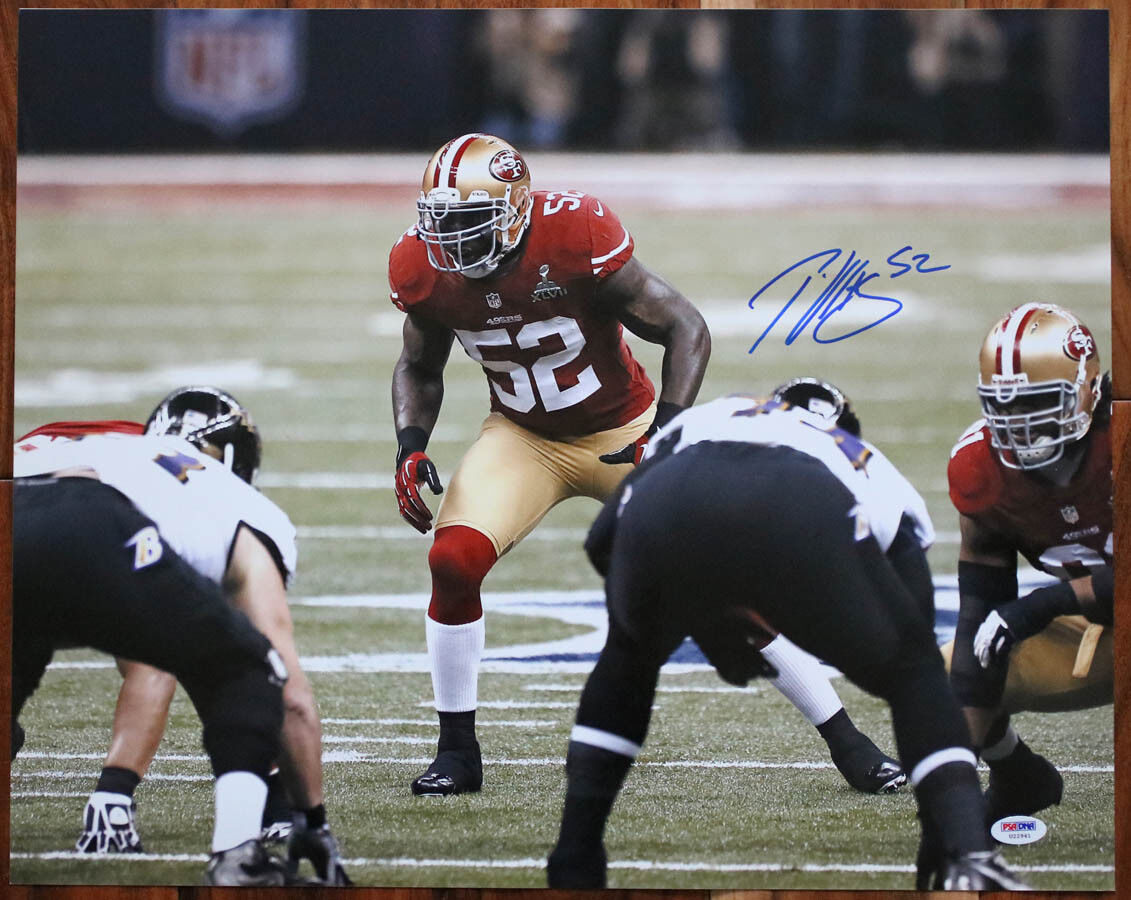 Patrick Willis SIGNED 16x20 Photo Poster painting San Francisco 49ers PSA/DNA AUTOGRAPHED RARE