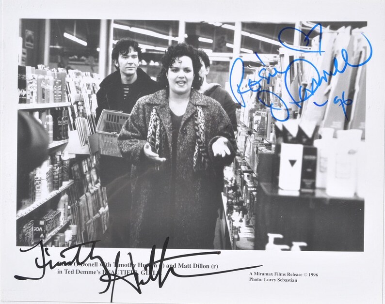 BEAUTIFUL GIRLS CAST Signed Photo Poster painting x2 Rosie ODonnell & Timothy Hutton wcoa