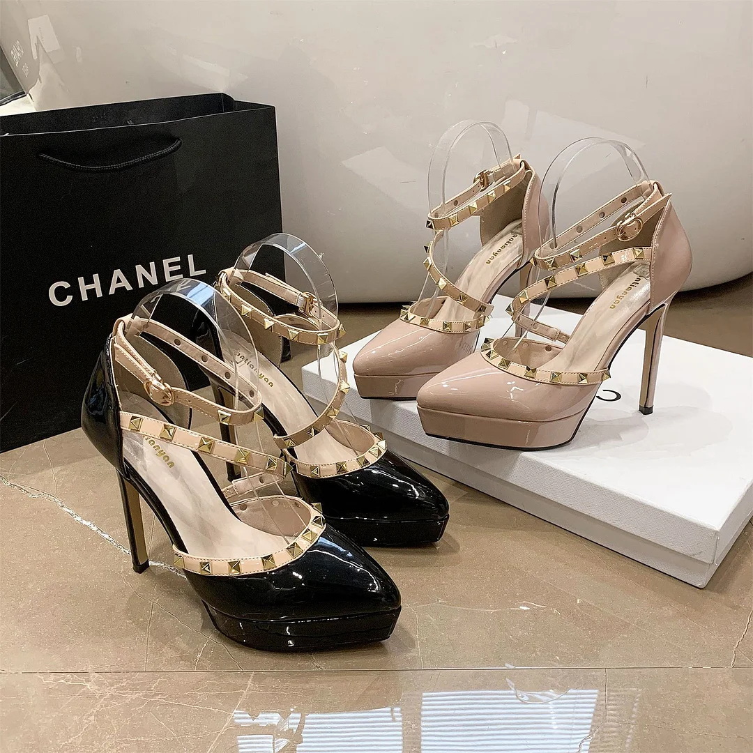 Churchf Churchf New High Heels With All-Match Night Pointed Single Shoe Women