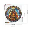Pompiers-Peinture Diamant Ronde Complète-40*40CM