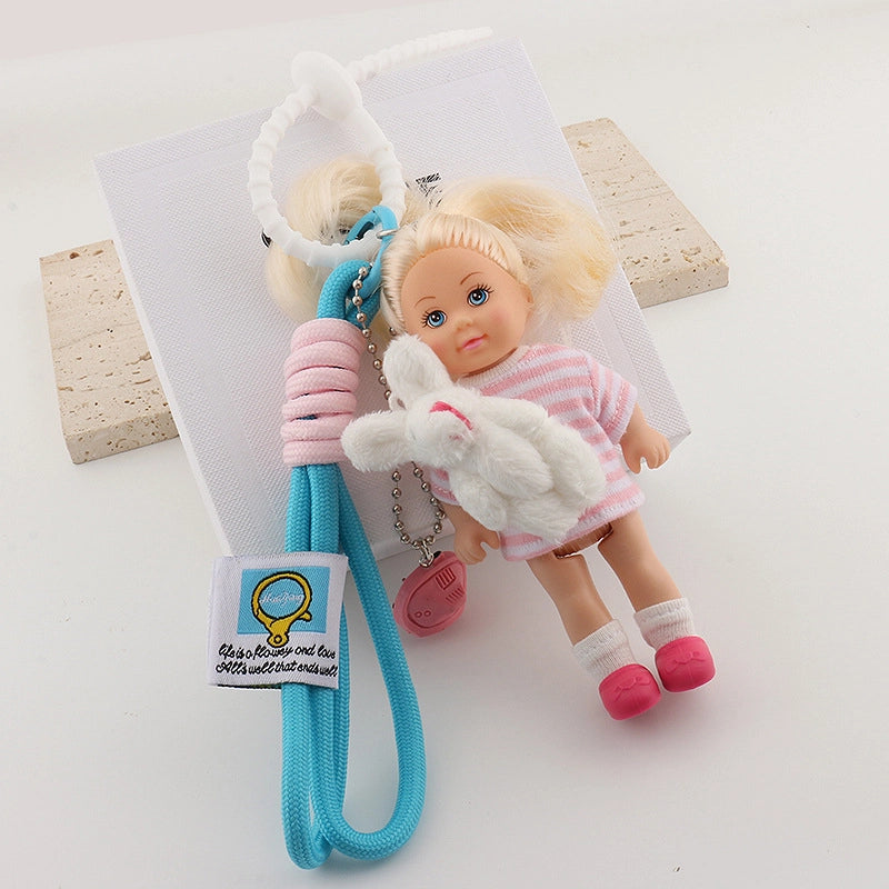 Cloth Color Block Bag Charms