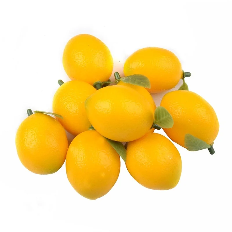 5/20/50pcs Artificial Lemon 5cm Foam Fruits For Wedding Party Decoration DIY Scrapbooking Craft Simulation Fruits Chrismas Gift