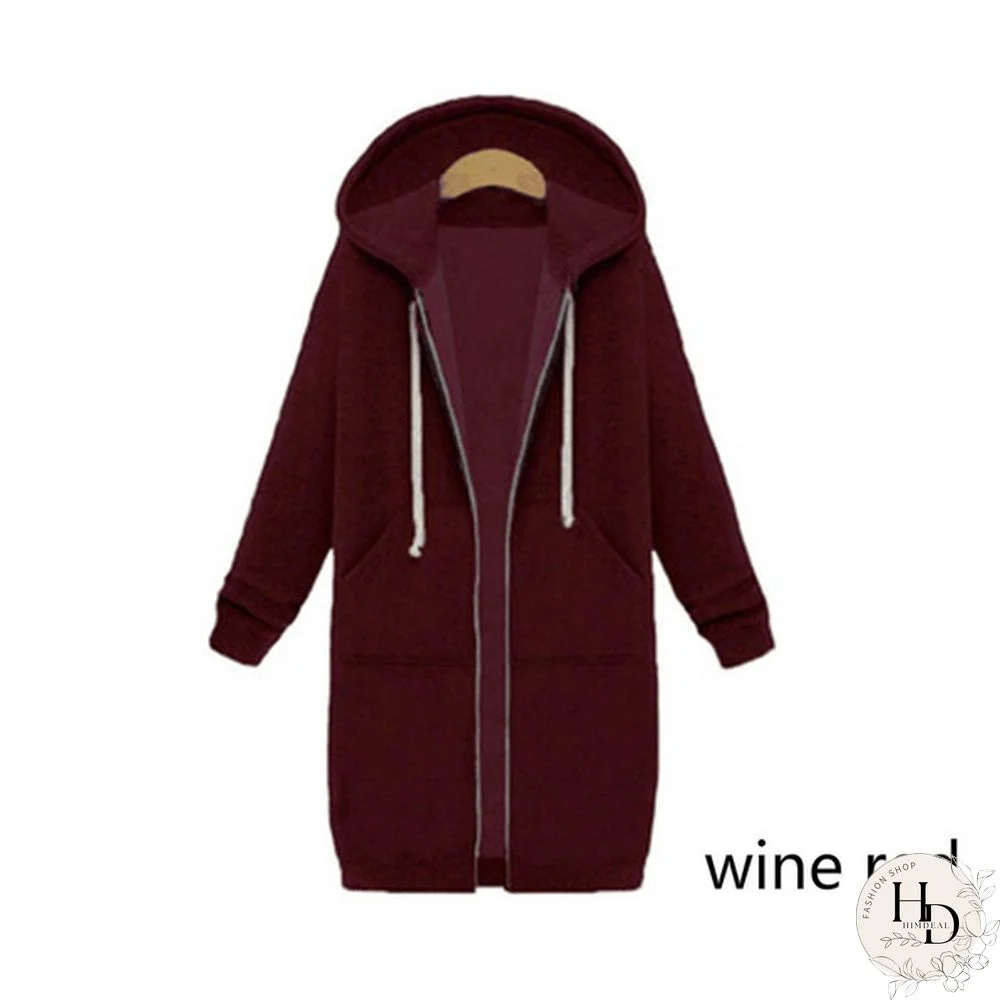Plus Size Autumn Winter Women Cardigan Extra Long Thicken Velvet Jacket Loose Hoodie Coat